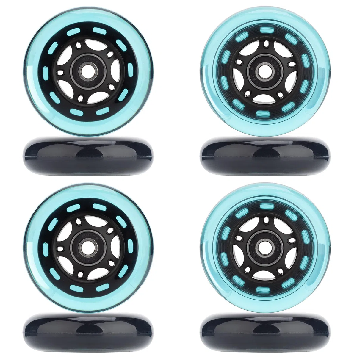 Ruedas de repuesto para patines en línea para exteriores e interiores, ruedas de hockey en línea 85a con rodamientos ABEC-9 y espaciadores flotantes, 64 mm, 70 mm, 72 mm, 76 mm, 80 mm, 84 mm,