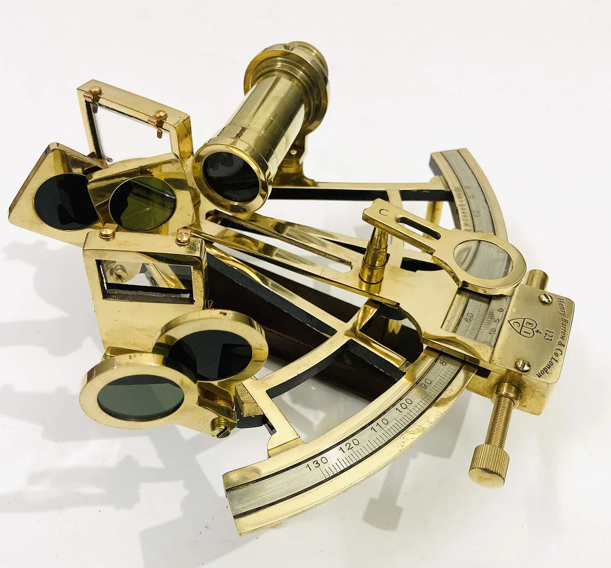 Nautical 8" Brass Working Sextant Navigational Marine Ship Astrolabe Sextant
