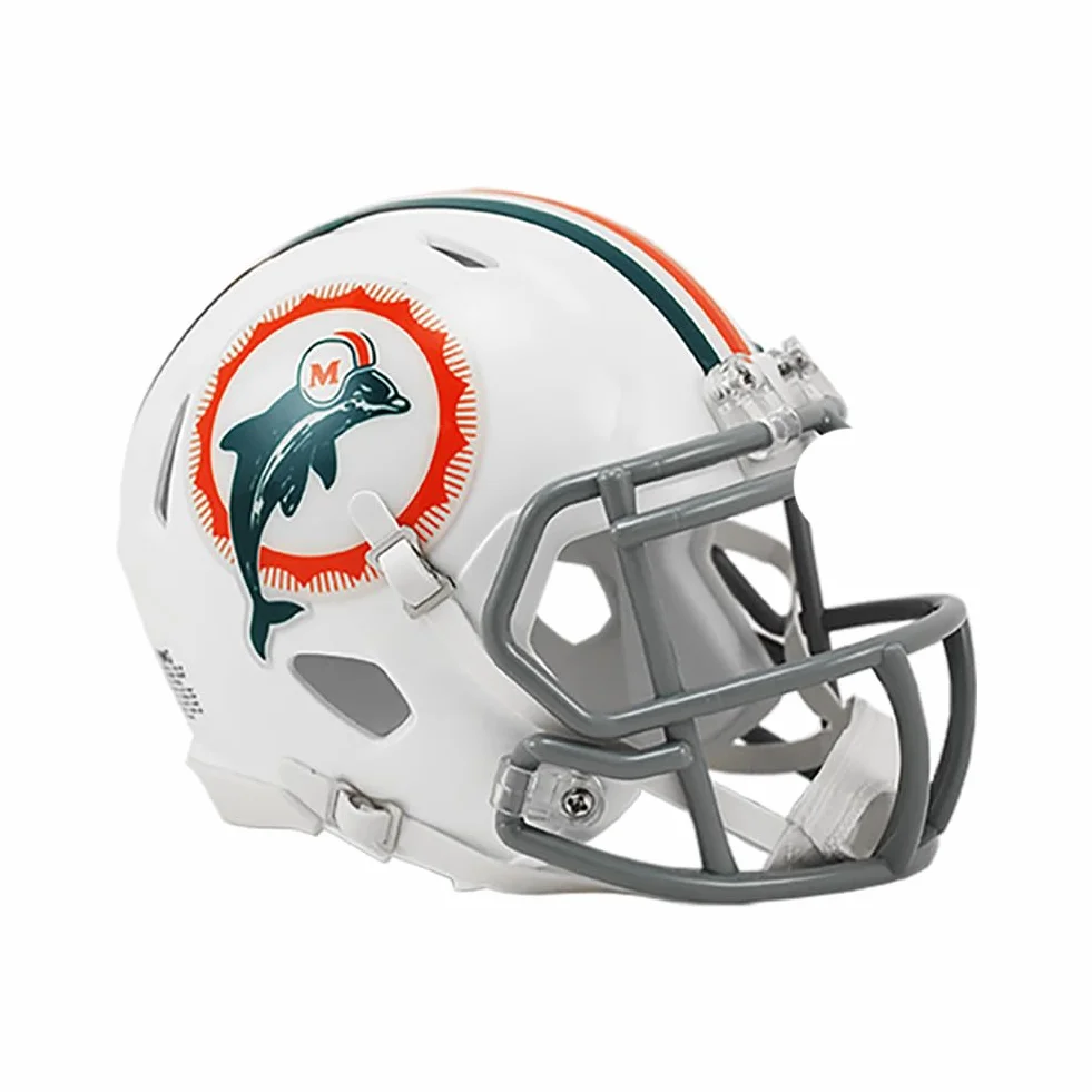 Riddell Mini casco de fútbol americano NFL Speed Miami Dolphins 1972