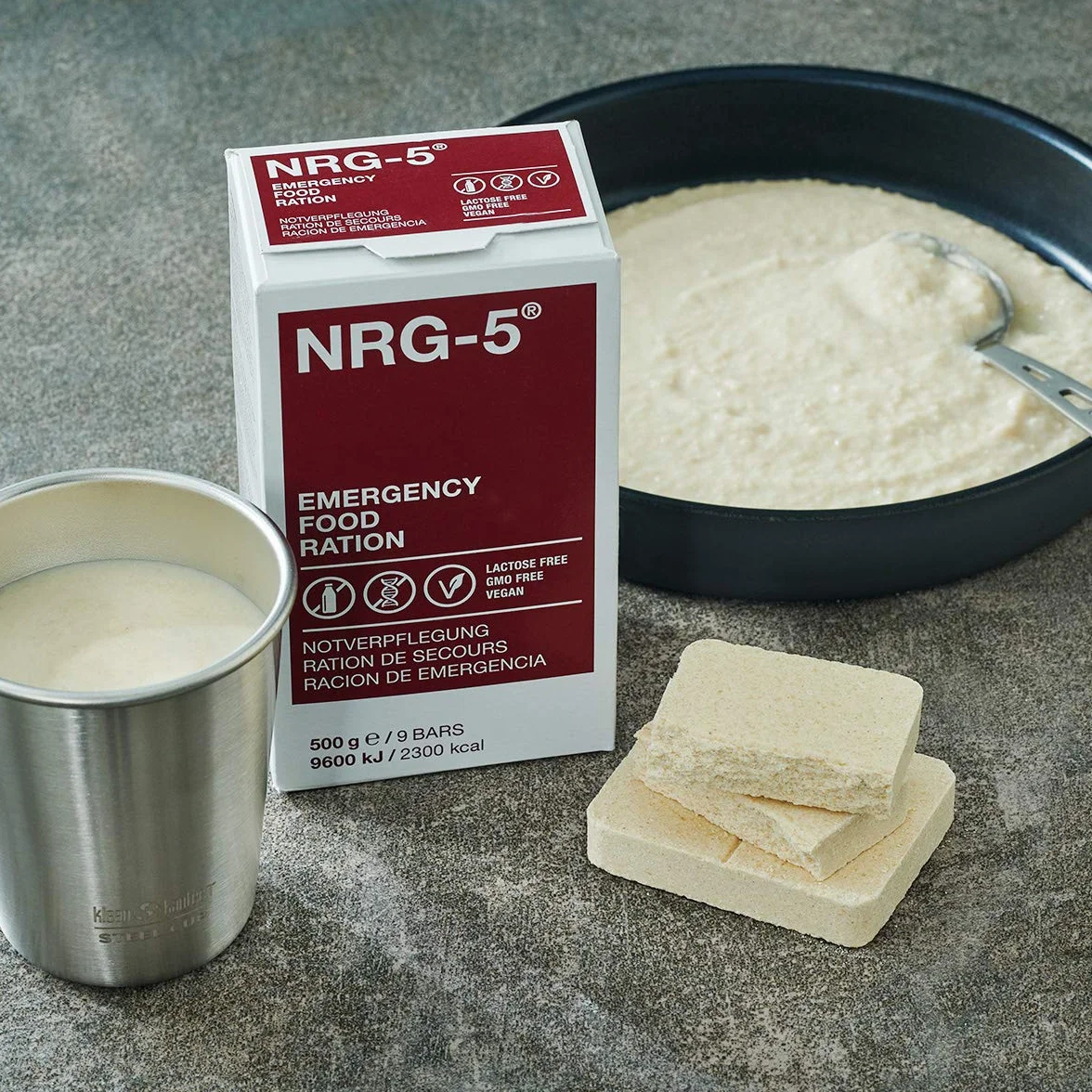 NRG-5 - Raciones de emergencia (1 paquete de 24 raciones de 500 g, 9 barritas)