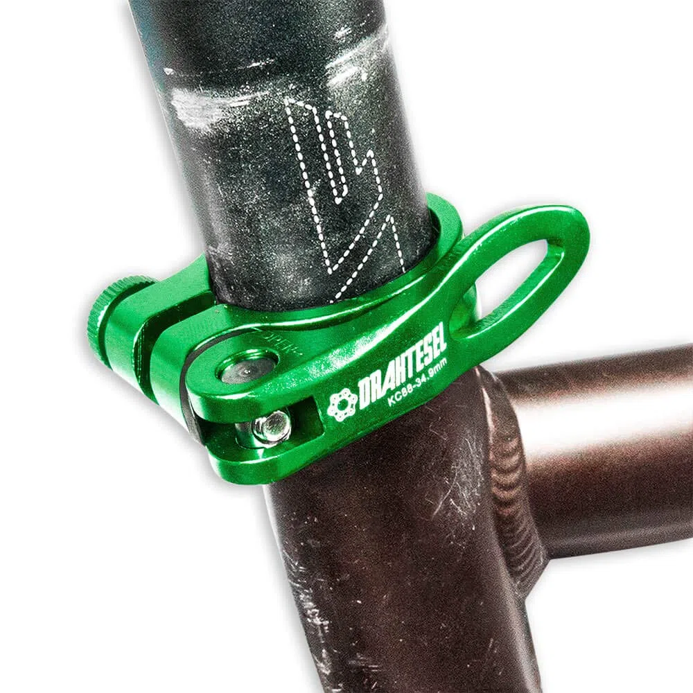 Abrazadera de tija de sillín de liberación rápida para bicicleta