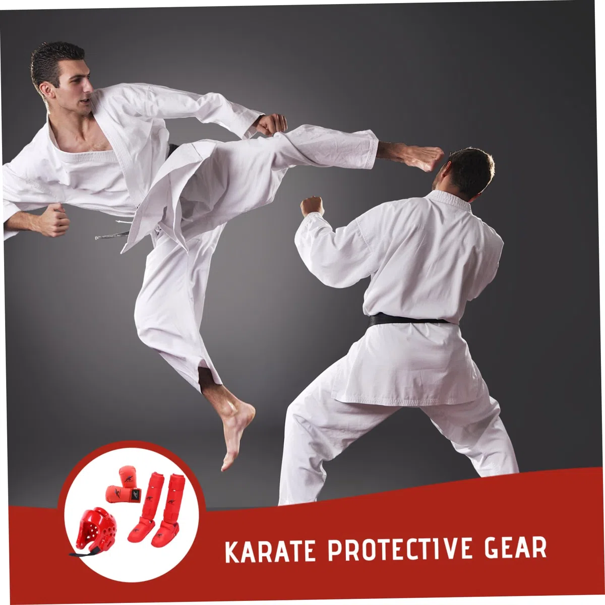 Protectora de engranaje de combate, Karate Sparring Gear Protective Polyester Taekwondo incluye 1 por ciento de casco, 1 par de guantes y par de protección de piernas, también para bicicleta, arte