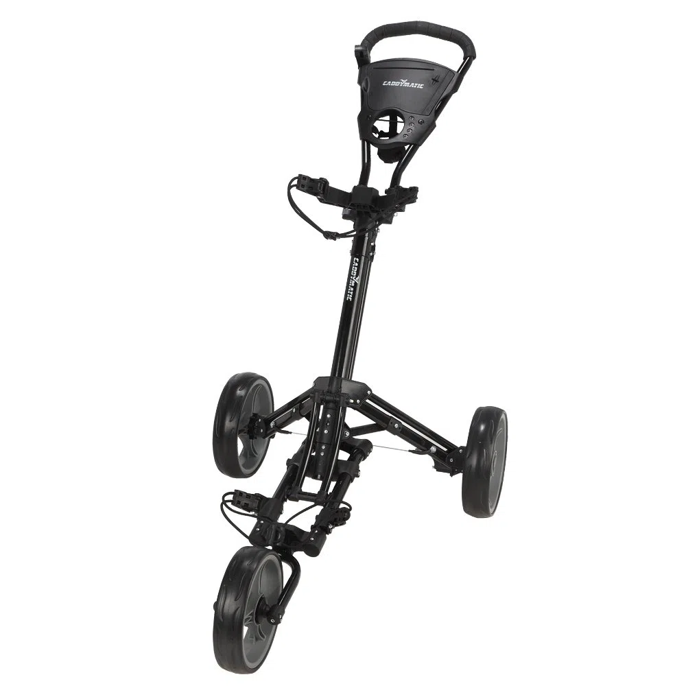 Golf X-Lite One-Click Carrito DE Golf Plegable para Tirar/Empujar, Negro/Gris