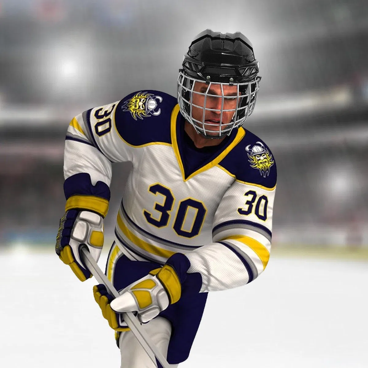 Cascos de hockey juveniles – Protección facial para hockey en carretera y hockey sobre hielo | Cascos de portero transpirables para patines y equipos de hockey. Protección de cabeza duradera, cómoda y