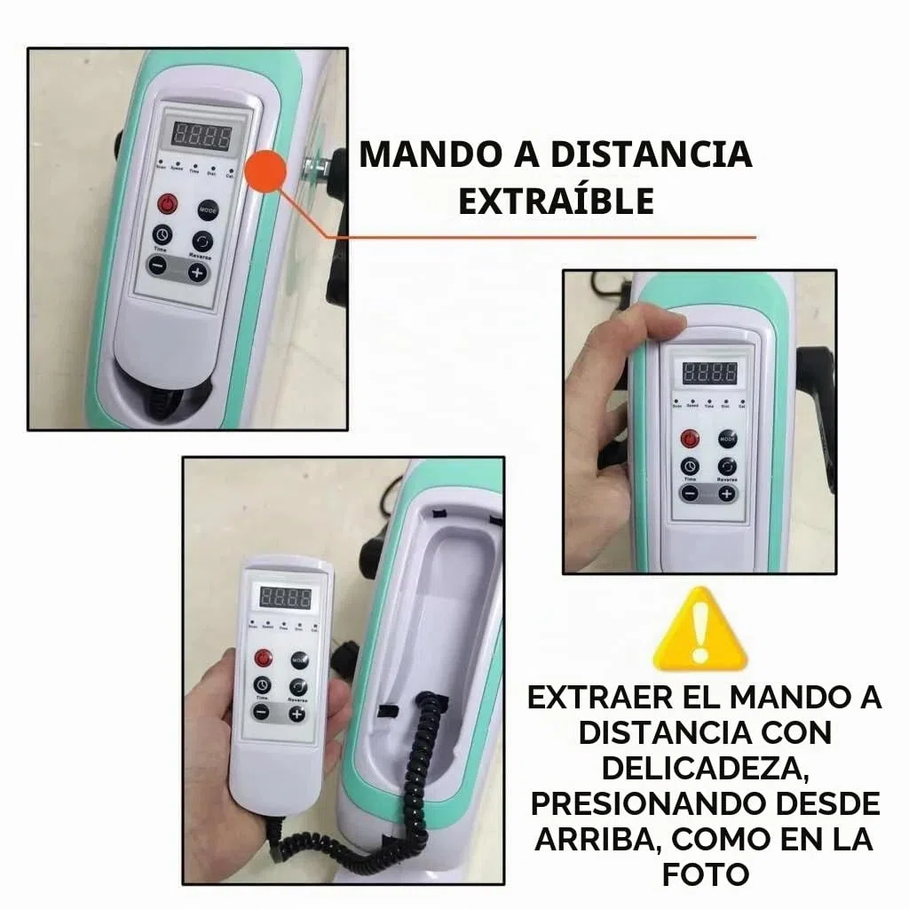 MedPlus - Pedalero eléctrico para Terapia de rehabilitación, Mini cicloette gnastico Activo y pasivo asistido para Brazos y piernas con Ordenador de a Bordo