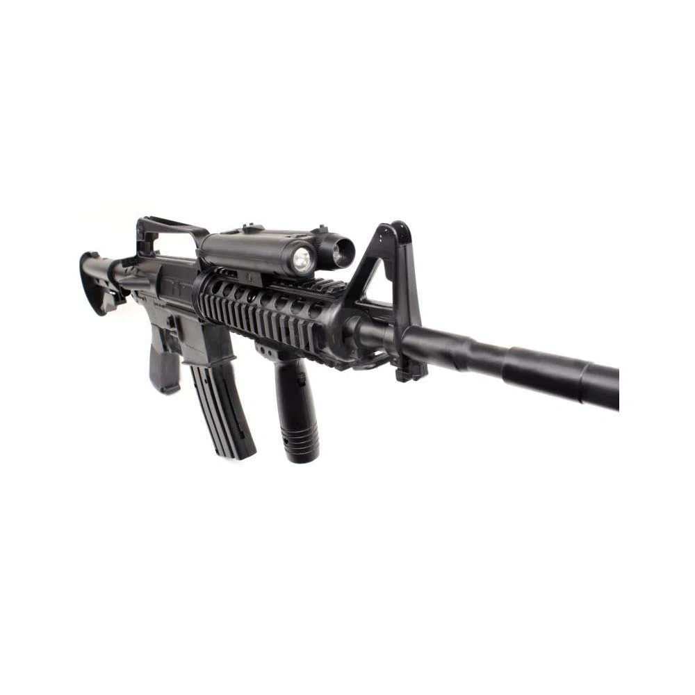 Well - Replica Airsoft Spring- M16A4 Estilo M4 RIS 0.5 Joule con Accesorios
