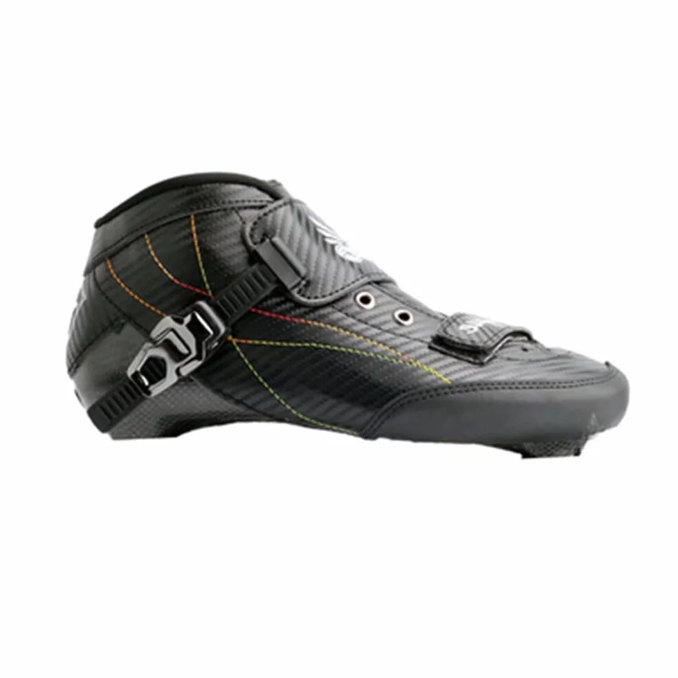 Patines de Velocidad en línea Profesionales con Carcasa de Fibra de Carbono, Ruedas de 3x110 mm, chasis de Aluminio, Ligeros y rápidos, diseñados para Carreras y Larga Distancia.