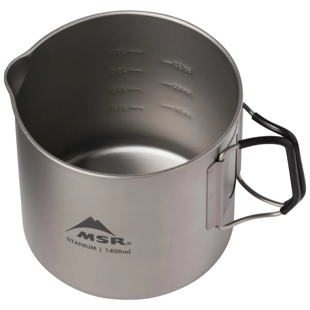 Msr Titan Kettle 1400 Ml Hervidor de Camping de Titanio, Unisex, Gris