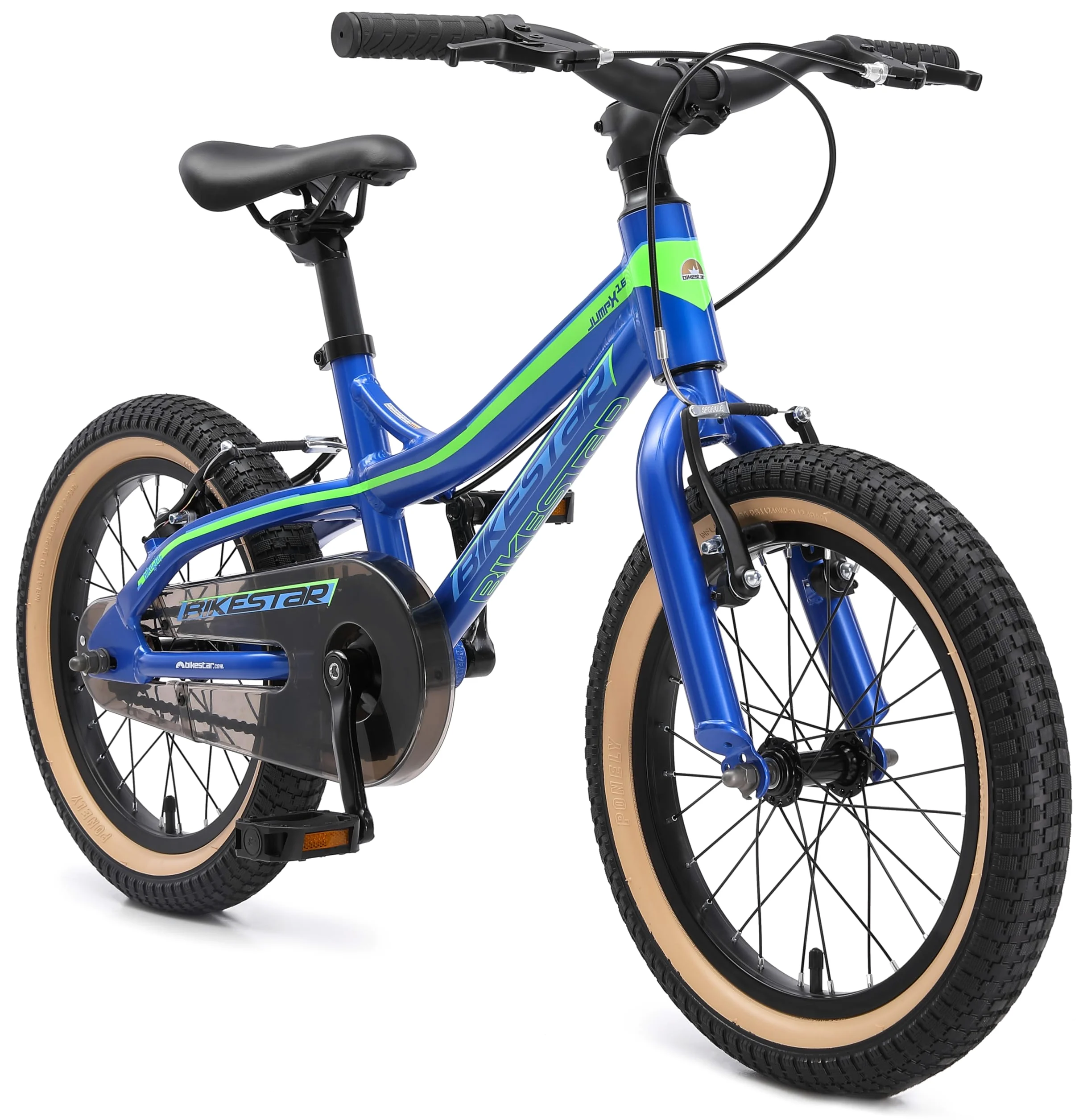 BIKESTAR Bicicleta Infantil Aluminio para niños y niñas a Partir de 4 años | Bici 16 Pulgadas con Freno en V | 16" Bici de montaña |