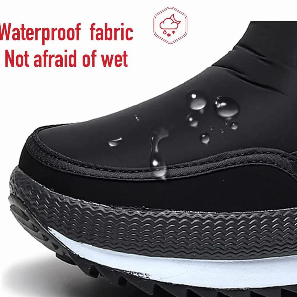 Botas de Nieve para Mujer con Cremallera Invierno Construido para la Comodidad, Invierno II Botas Impermeables Forradas de Piel Frosty Warm Antideslizante