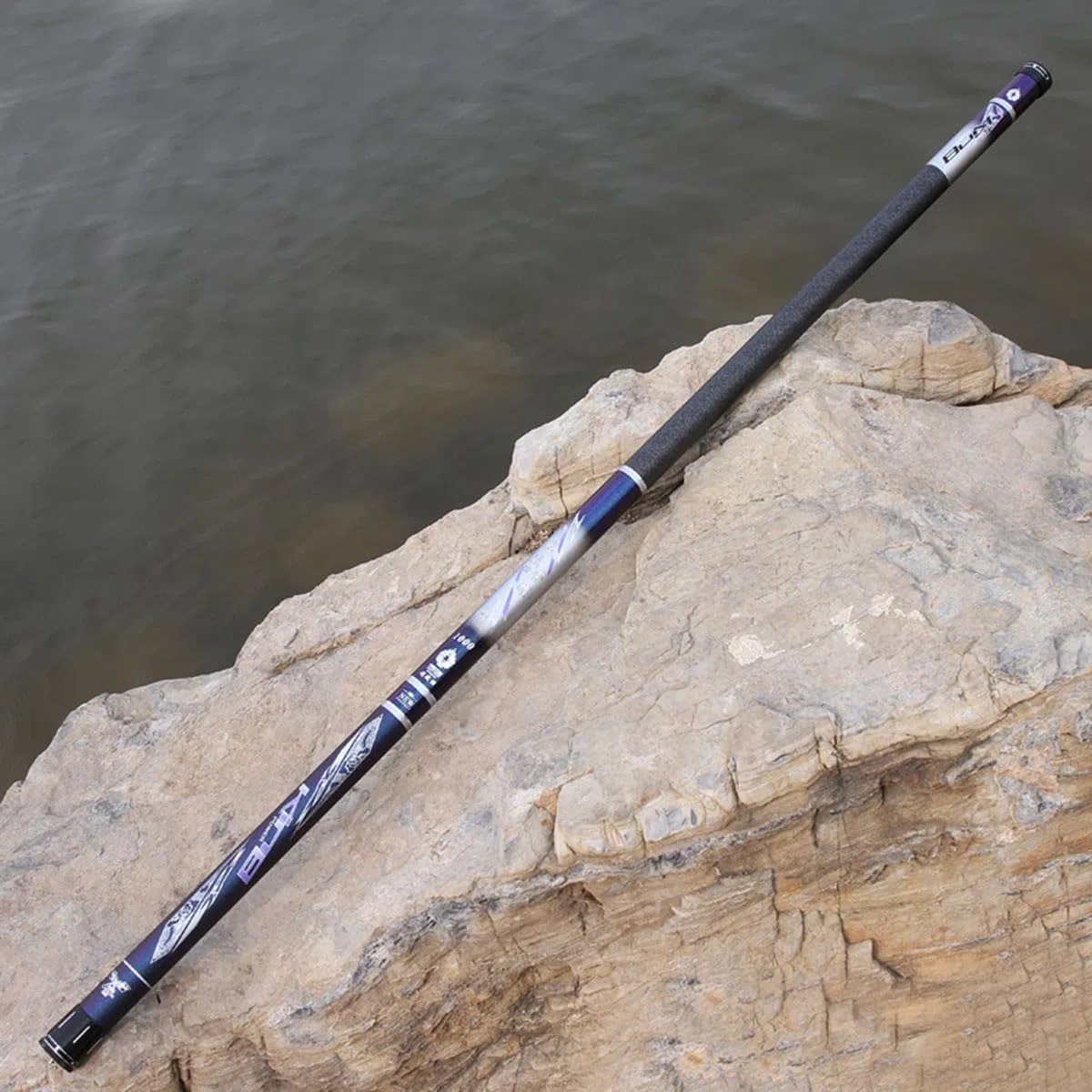 Caña de Pescar de sección Larga de Carbono, Ligera y Resistente, para surfcasting en Agua Salada.(9m)