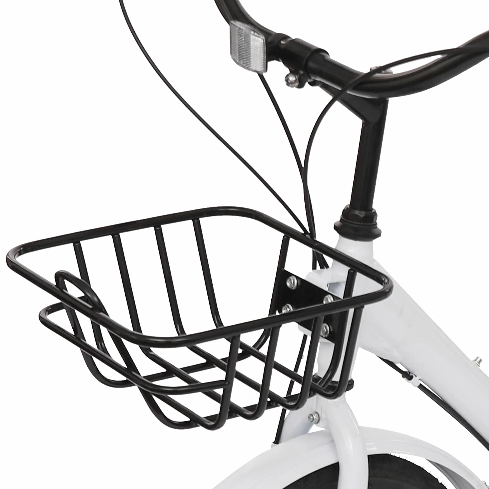 Triciclo plegable de 20 pulgadas para adultos, 7 velocidades con cesta de compras, cerradura, freno de disco delantero, freno de tambor trasero, bicicleta de 3 ruedas