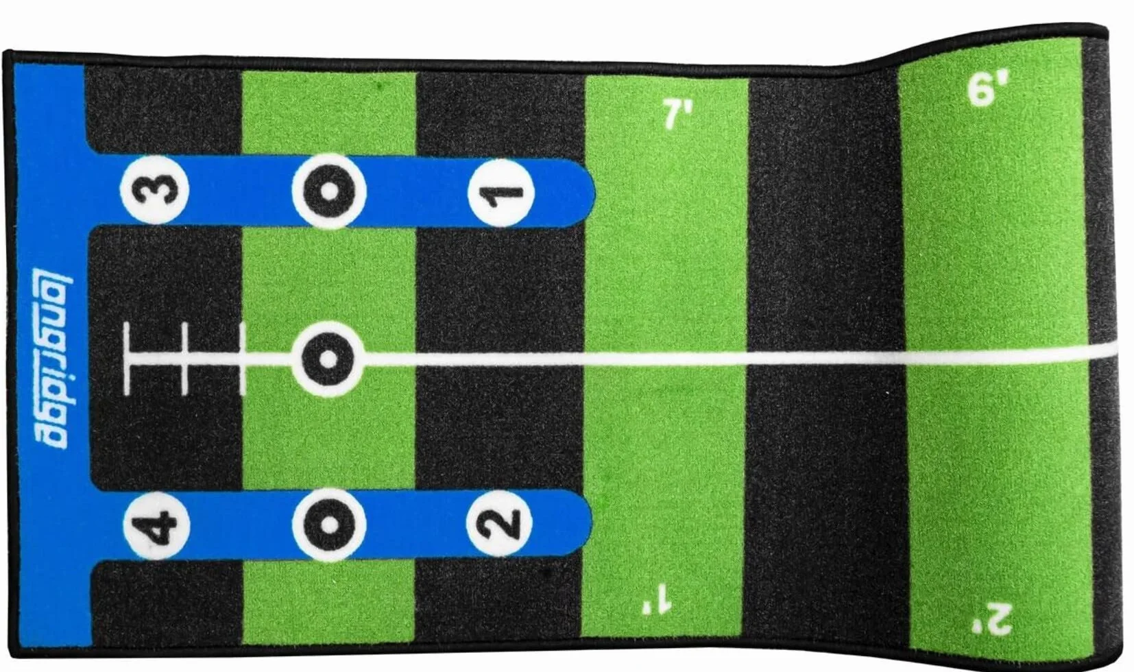 LONGRIDGE Golf Pro Putting Mat 3m, Verde/Negro