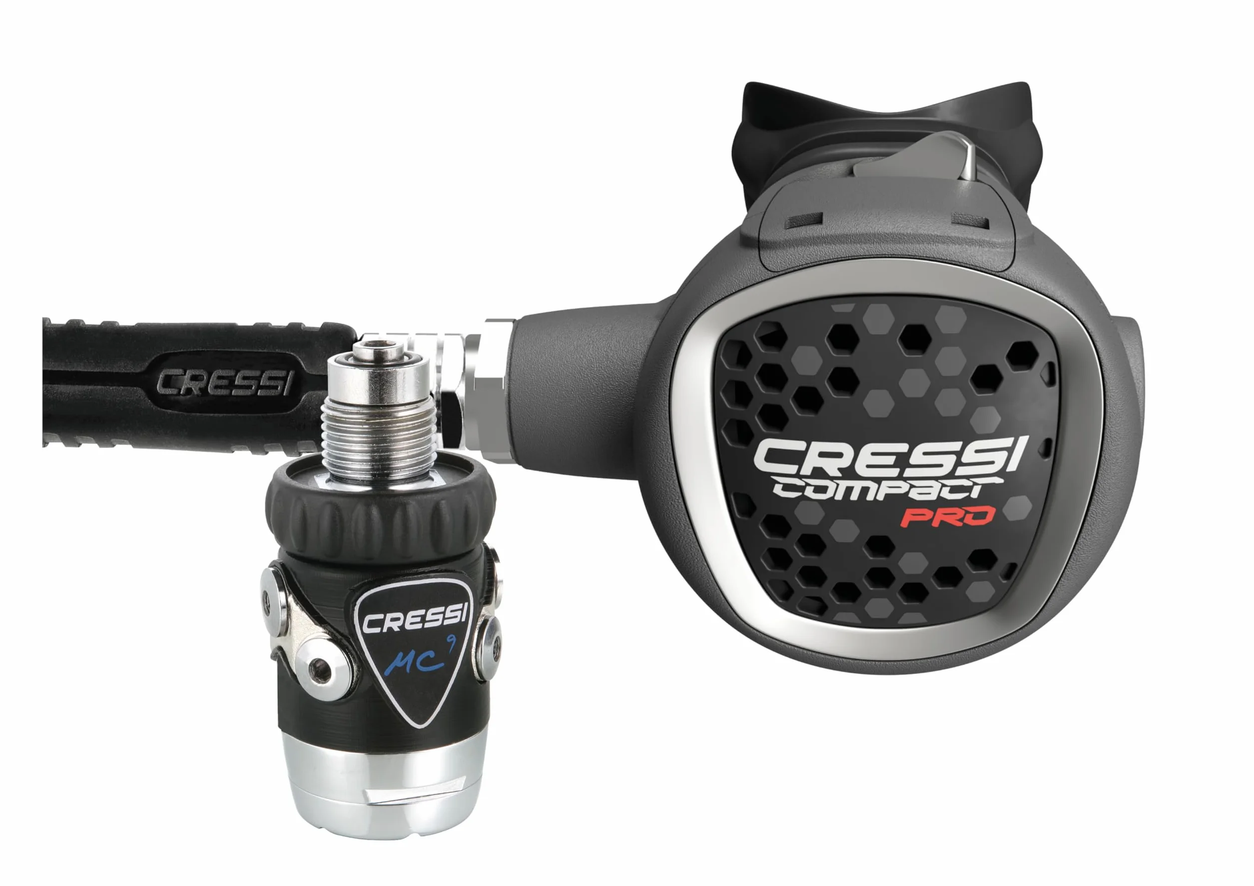 Cressi MC9-SC/Compact Pro Regulator - Erwachsene Atemregler SC in Der Version INT Oder DIN 300