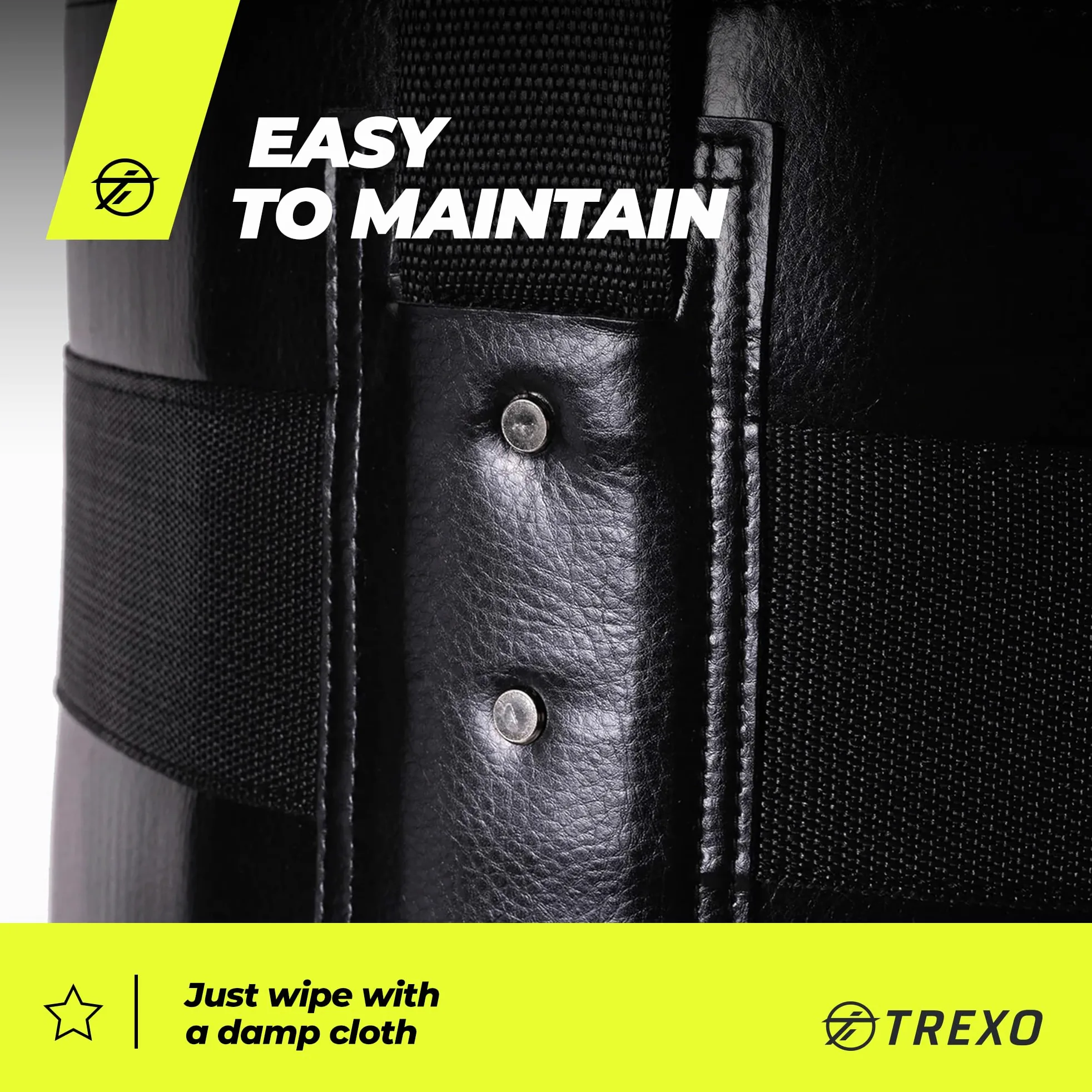 TREXO Saco de Boxeo 120|150 cm Piel PU Duradera Resistente al Desgaste Relleno con un Sistema de Absorción de Impactos Ideal para Entusiastas del Boxeo