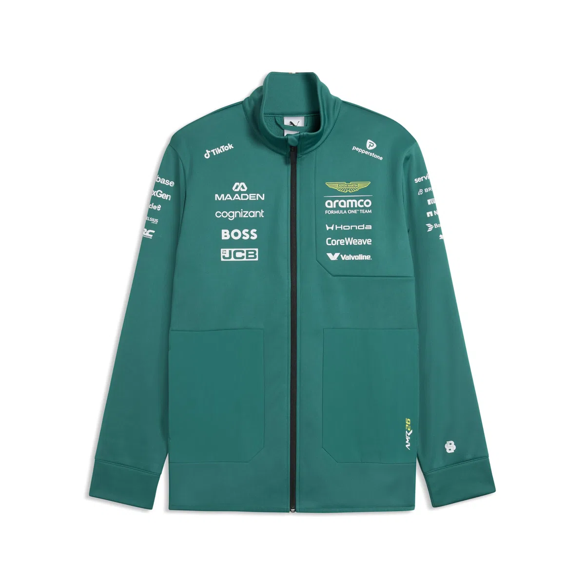 PUMA Aston Martin F1 2026 Chaqueta softshell del equipo para hombre – Verde