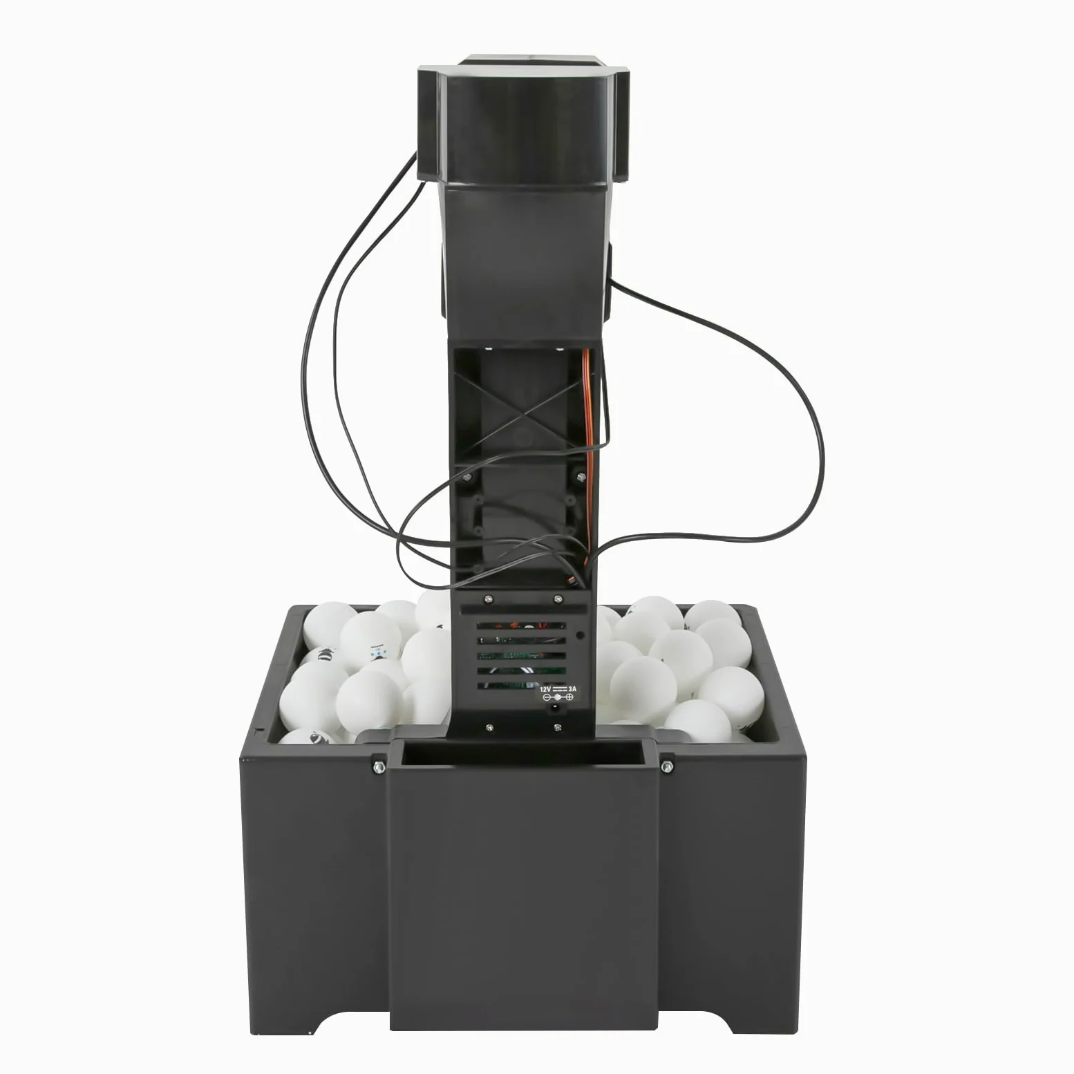 Máquina de tenis de mesa con robot de ping pong y red grande, 100 pelotas, varios modos de servir, con mando a distancia, máquina automática de ping pong para entrenamiento y ejercicio