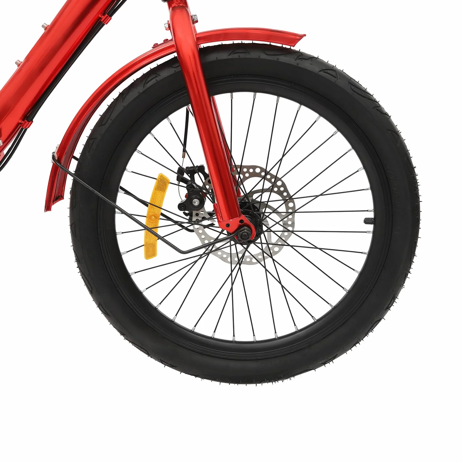 Triciclo plegable de 20 pulgadas para adultos, 7 velocidades, plegable, con cesta de la compra, altura ajustable de tres ruedas para adultos y personas mayores para ocio, color rojo