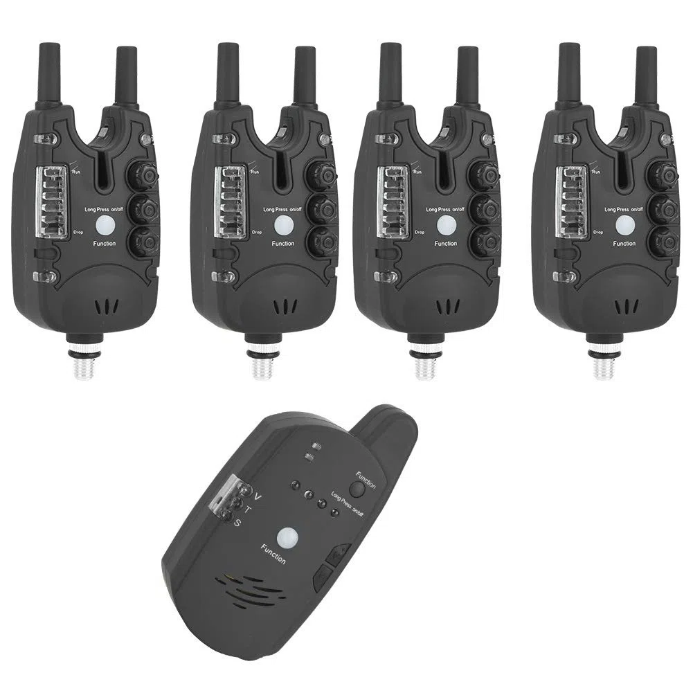 CHICIRIS Mordedura de pescado alarma electrónica de pesca Alerta LED -mordida con señal sensible ABS Material para barra de pescado accesorio