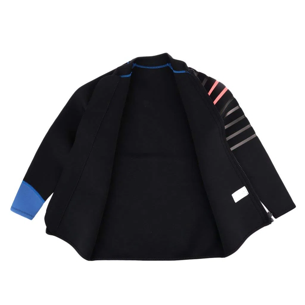 Chaqueta de neopreno para hombre, 3 mm para mantener el calor, para buceo, surf, natación, kayak, wakeboard, color negro, 3XL