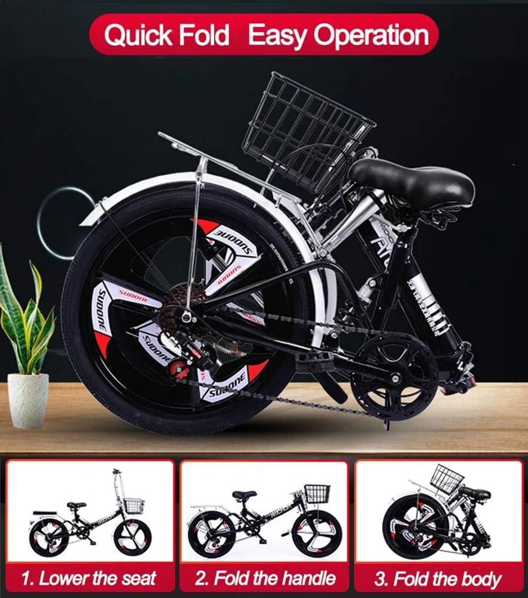 Bicicleta Plegable Frenos De Disco De Cambio Bicicleta Pequeña Adecuado para Caminos De Montaña Y Caminos De Lluvia Y Nieve Aleación De Aluminio Bicicleta Plegable 20 Pulgadas D,20 in