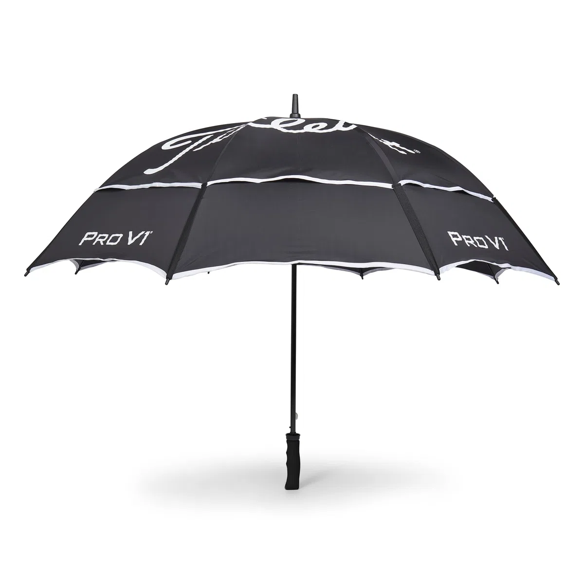 Titleist StaDry - Paraguas de doble dosel, negro/blanco