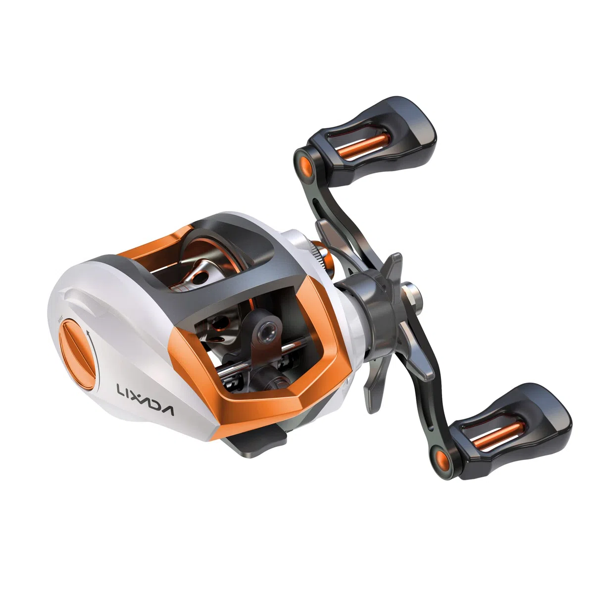 Lixada Carretes de Pesca 12 + 1 Rodamientos de Bolas con Mosca de Alta Velocidad con Sistema de Freno Magnético