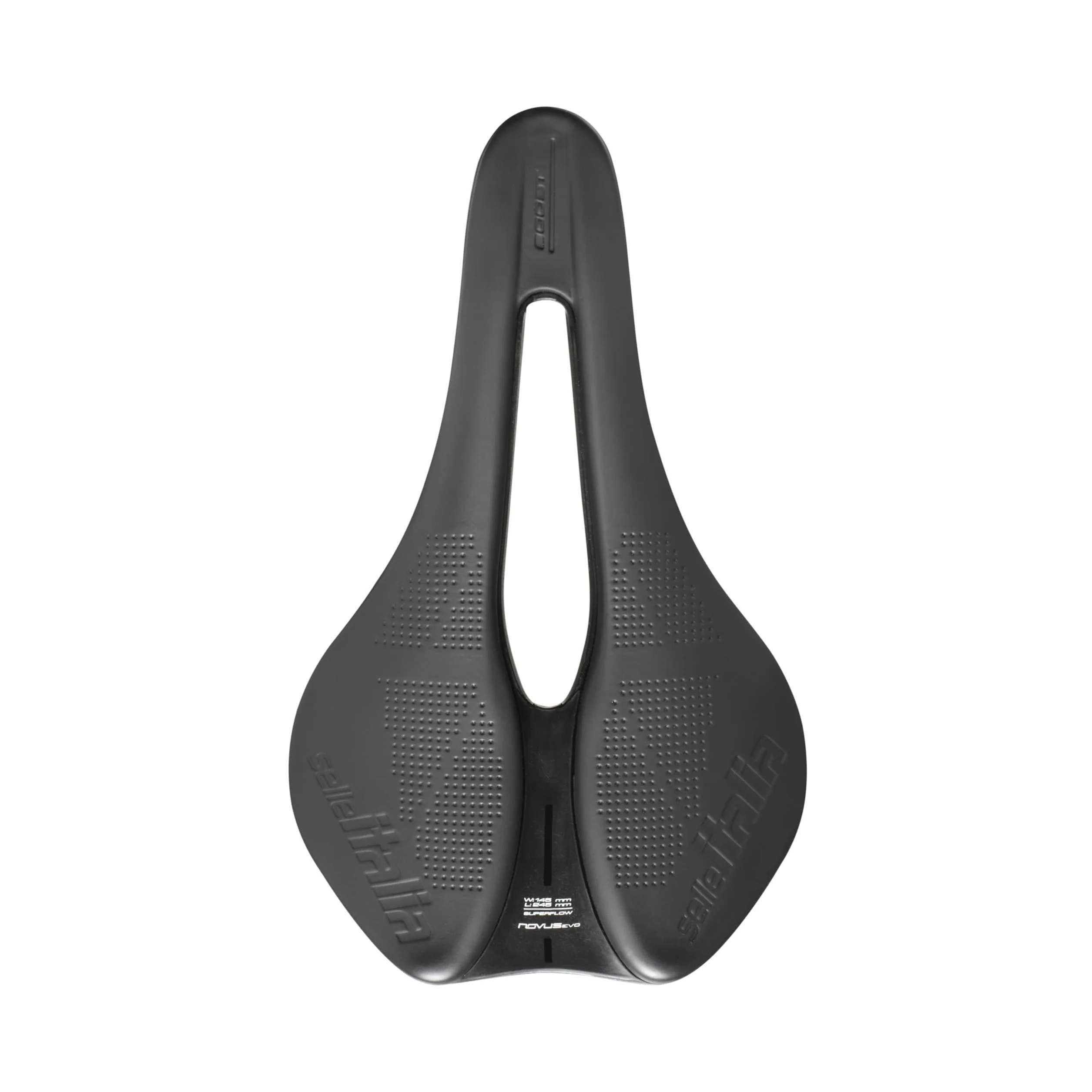 Selle Italia Novus Boost Evo Superflow - Sillín para bicicleta de carretera, Enduro, MTB, con orificio anatómico Superflow