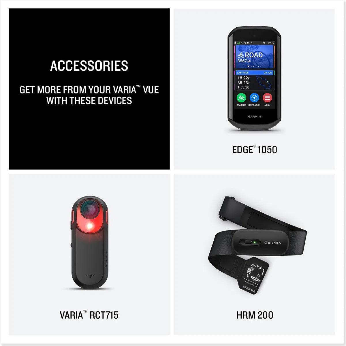 Garmin Varia Vue Luz Frontal para Ciclismo con Cámara 4K, guarda automáticamente las grabaciones, detección de incidentes, hasta 600 lúmenes, iluminación lateral, control automático de brillo