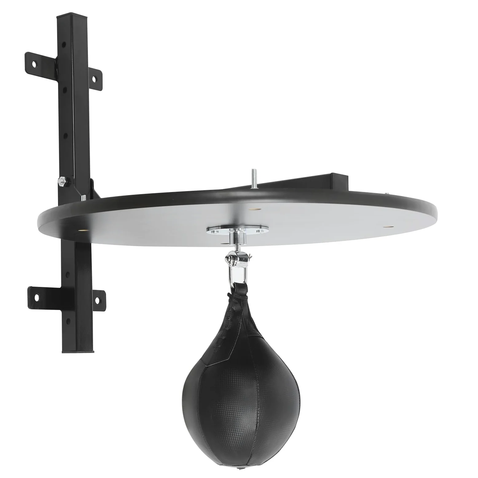 Speed Bag Plataforma Kit de Plataforma Profesional de Altura Ajustable con Bomba y Aguja de Inflación para Casa Gimnasio 60 x 60 cm