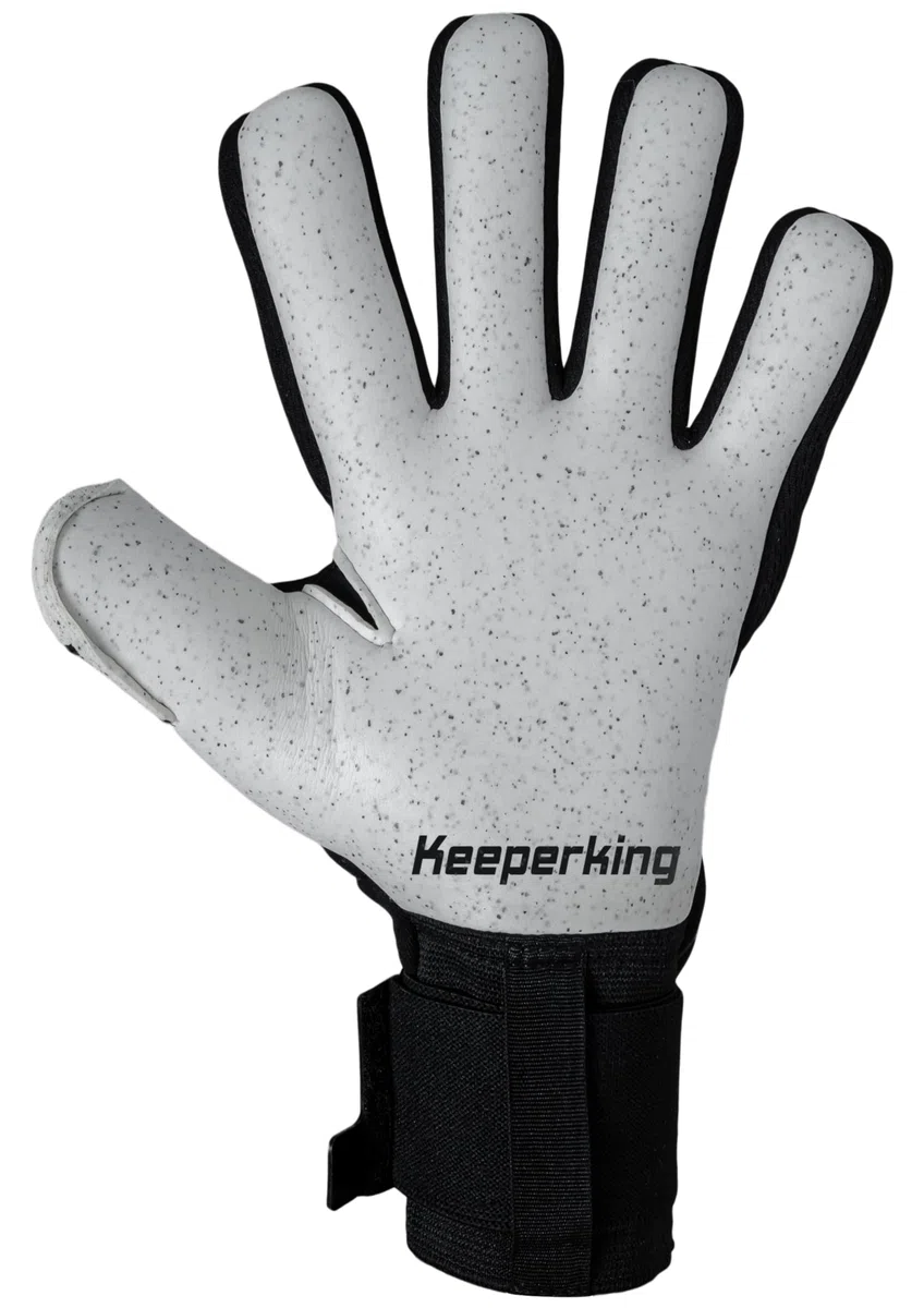 Keeperking Guantes Profesionales de Portero de fútbol para niños, jóvenes, Adultos, Hombres, Guantes de Portero de fútbol, protección de Palma de látex Giga de 4 mm, muñeca elástica Doble con Corte