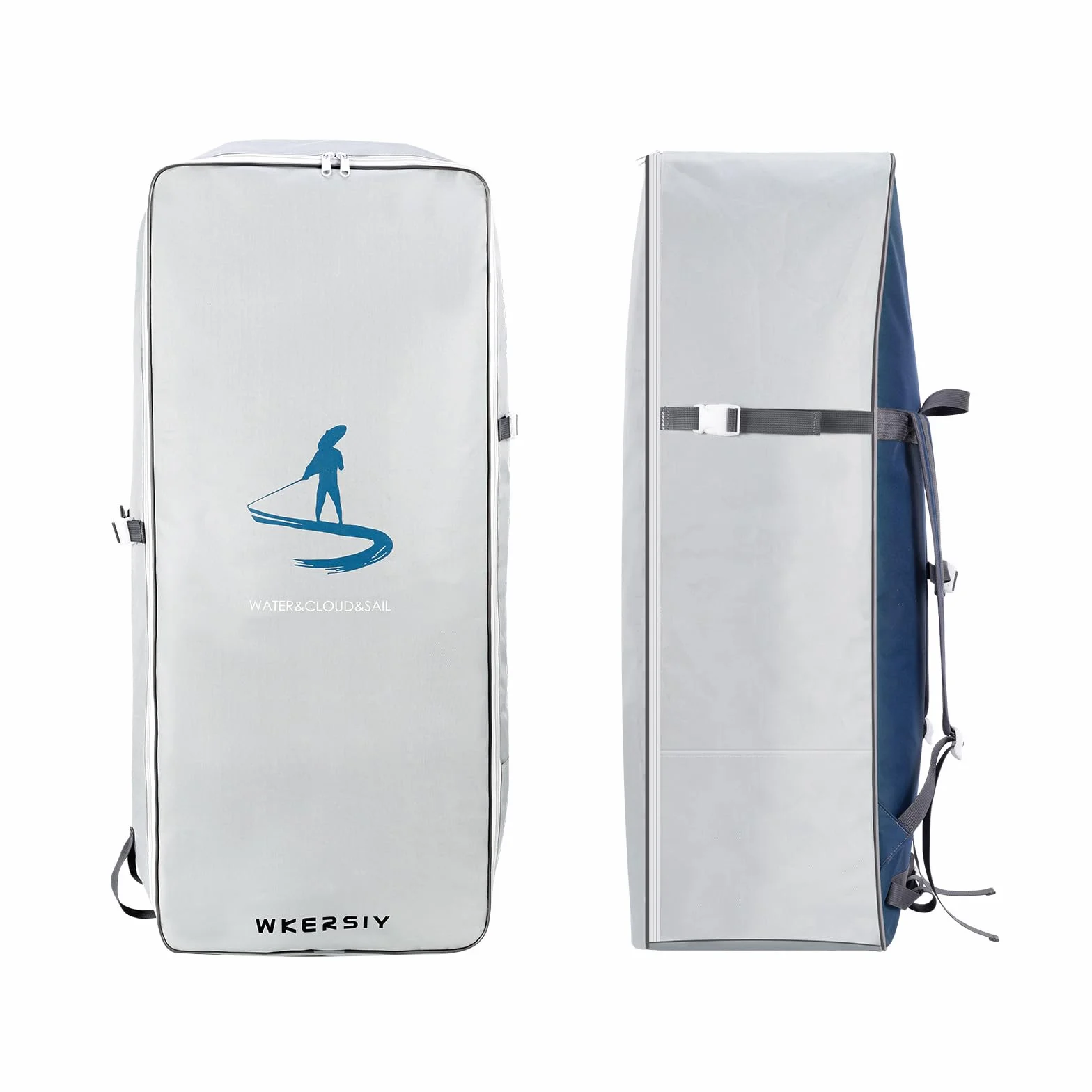 105L Paddle Board Mochila, Mochila de viaje impermeable para tabla de paddle inflable SUP Stand Up Board Bolsa de transporte Mochila de hombro Mochila portátil Oxford tela SUP Surf Bolsa