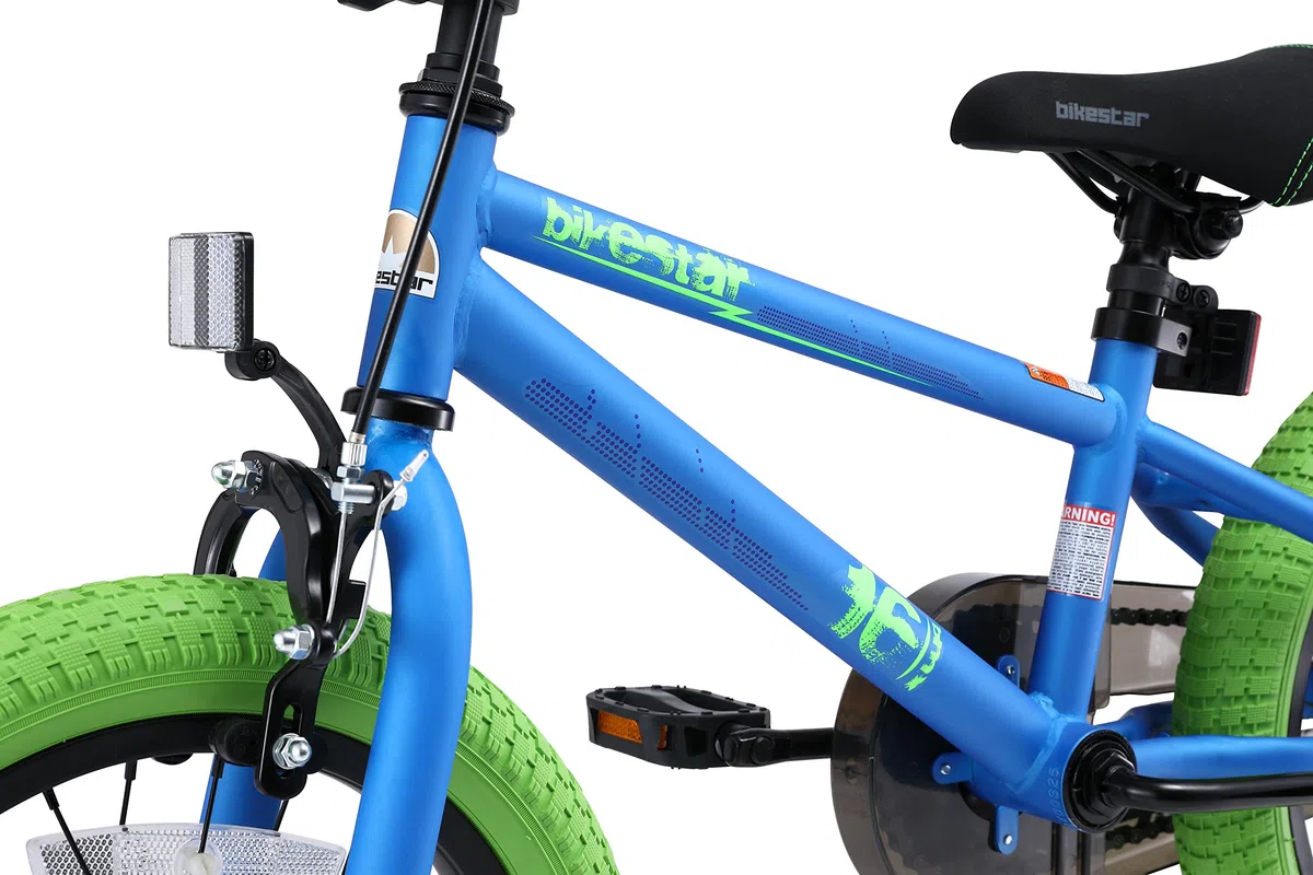 BIKESTAR Bicicleta Infantil para niños y niñas a Partir de 4 años | Bici 16 Pulgadas con Frenos | 16" Edición BMX