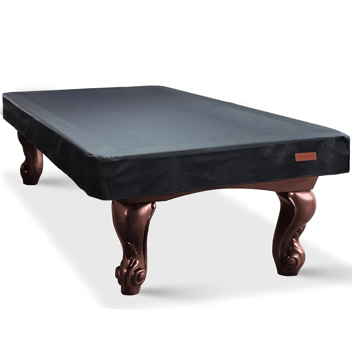 K-Musculo Funda para Mesa de Billar de Cuero sintético Resistente, Impermeable y Resistente al desgarro, Ajuste de 7/8/9 pies (Negro, 8 pies)