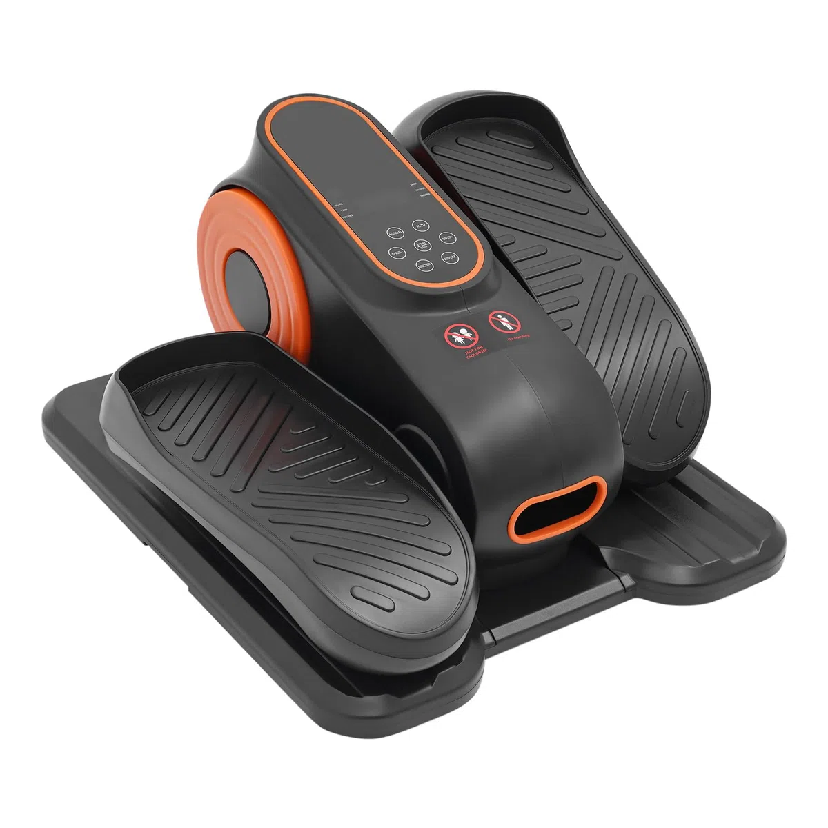 Entrenador elíptico eléctrico debajo de la mesa, pedalera portátil con control remoto, entrenador de escritorio para ejercicios de piernas y brazos, negro