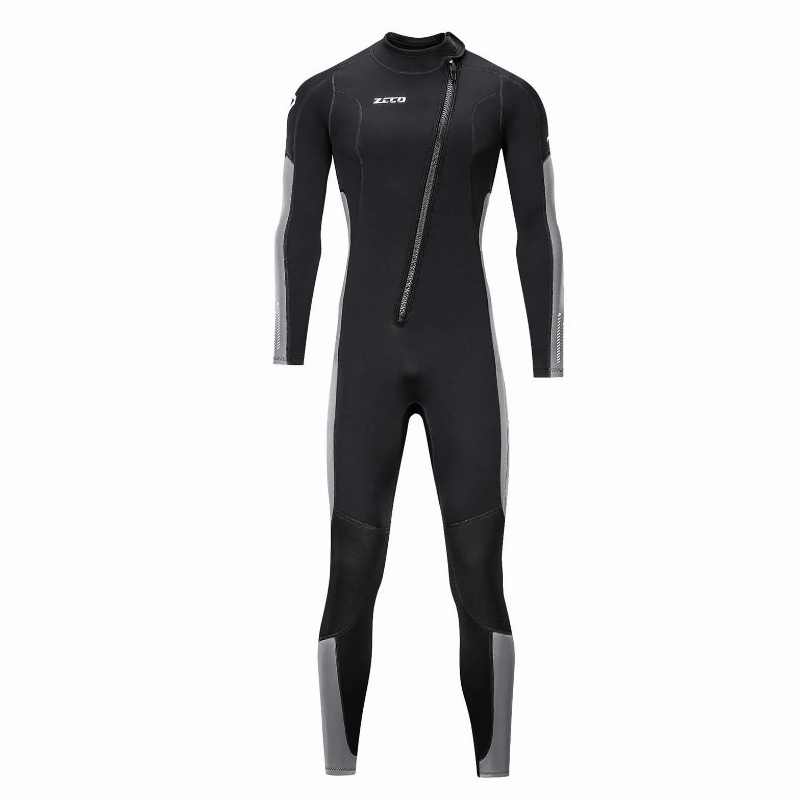 Traje de neopreno para hombre y mujer, 3 mm, con cremallera frontal, para buceo, surf, agua fría