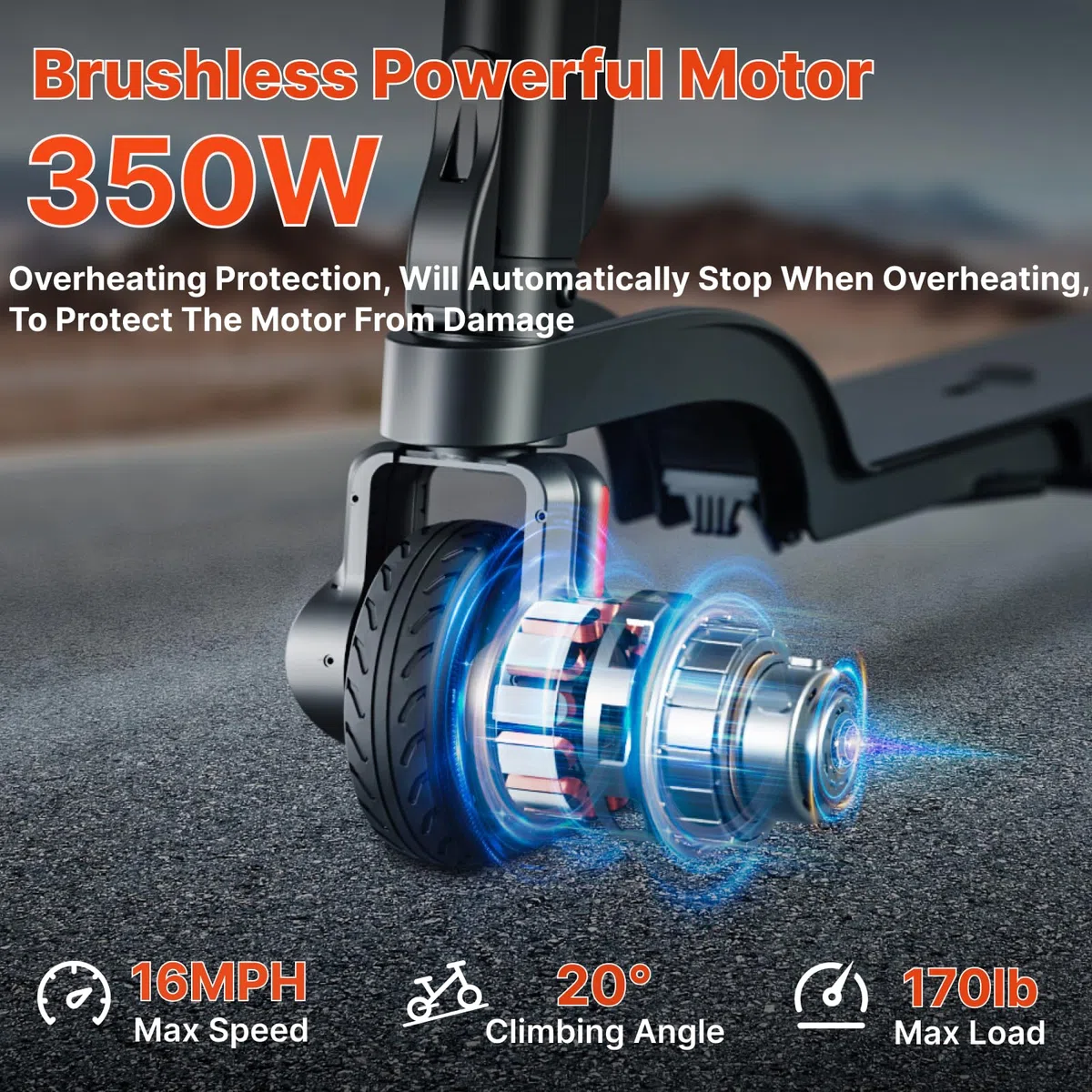 HX X6 Patinete Eléctrico Adultos 4 Pliegues para Mochila,El Portátil de los trotinete electrica Urbanos, Motor 350W & Batería Extraíble, Autonomía 20-40km,Pantalla Digital, aplicación