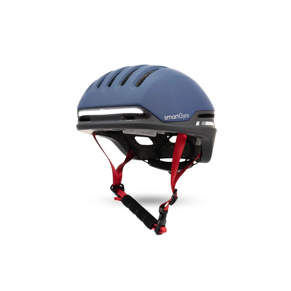 smartGyro Casco Inteligente - Smart Helmet 2 Blue con luz de Frenado Automática, Tamaño M/L, EPS + PC, Visera Delantera, Batería, Leds Delanteros y Traseros, Color Azul