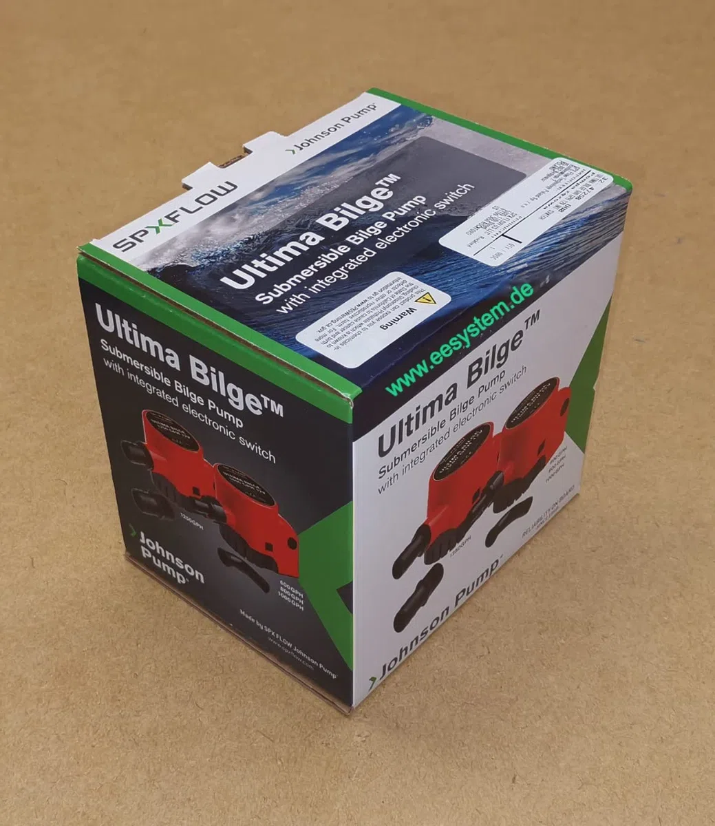 Bomba de libra automática SPX Flow Ultimate 600 GPH 12 V Johnson con interruptor, 38 L/min, cartuchos, bomba de sentina, bomba de barcos y yates