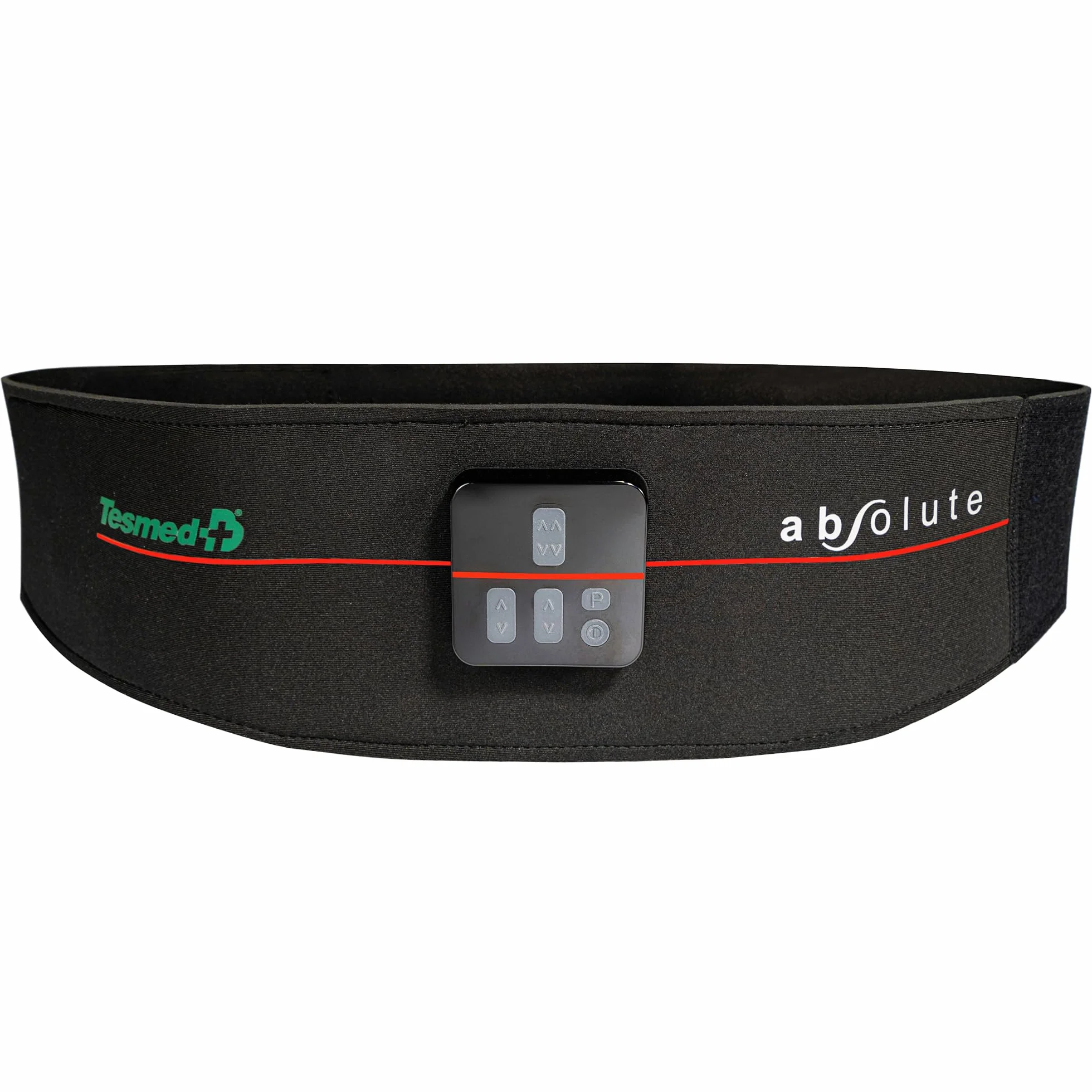 TESMED Absolute: Cinturón para Electroestimulación de Abdominales Centrales y Laterales - Recargable por USB, 99 Intensidades - Inalámbrico, Unisex