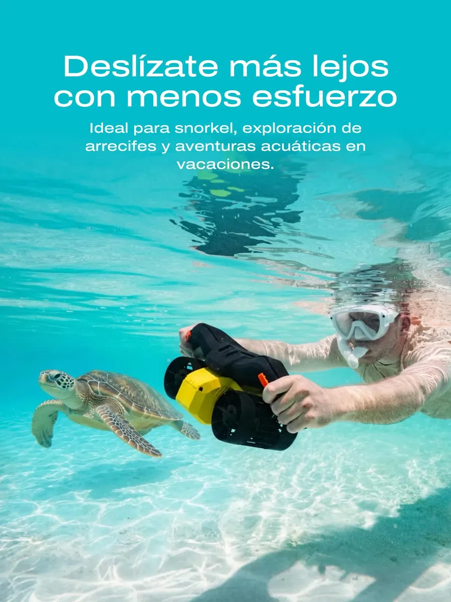 LEFEET C1 Scooter Subacuático Motores duales: Scooters con duración máxima de batería de 60 min, IPX8 30 M a Prueba de Agua para Deportes acuáticos, Buceo en Piscina, Buceo para niños/Adultos