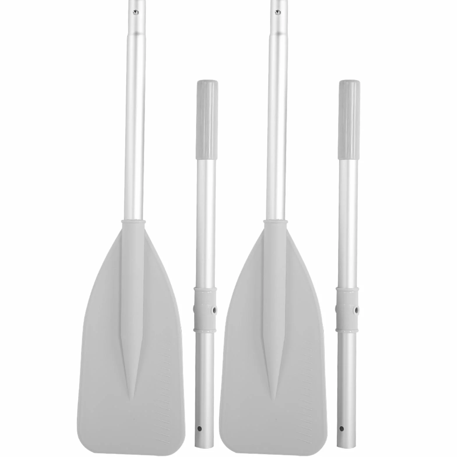 Kikumi Remos de Barco para Aluminio Remo de Barco Remos para Barcosbote Inflable de Alta Dureza Bote Canoa Agua Deportes Marinos Remos de Aleación de Aluminio 2 Piezas Paleta con 2