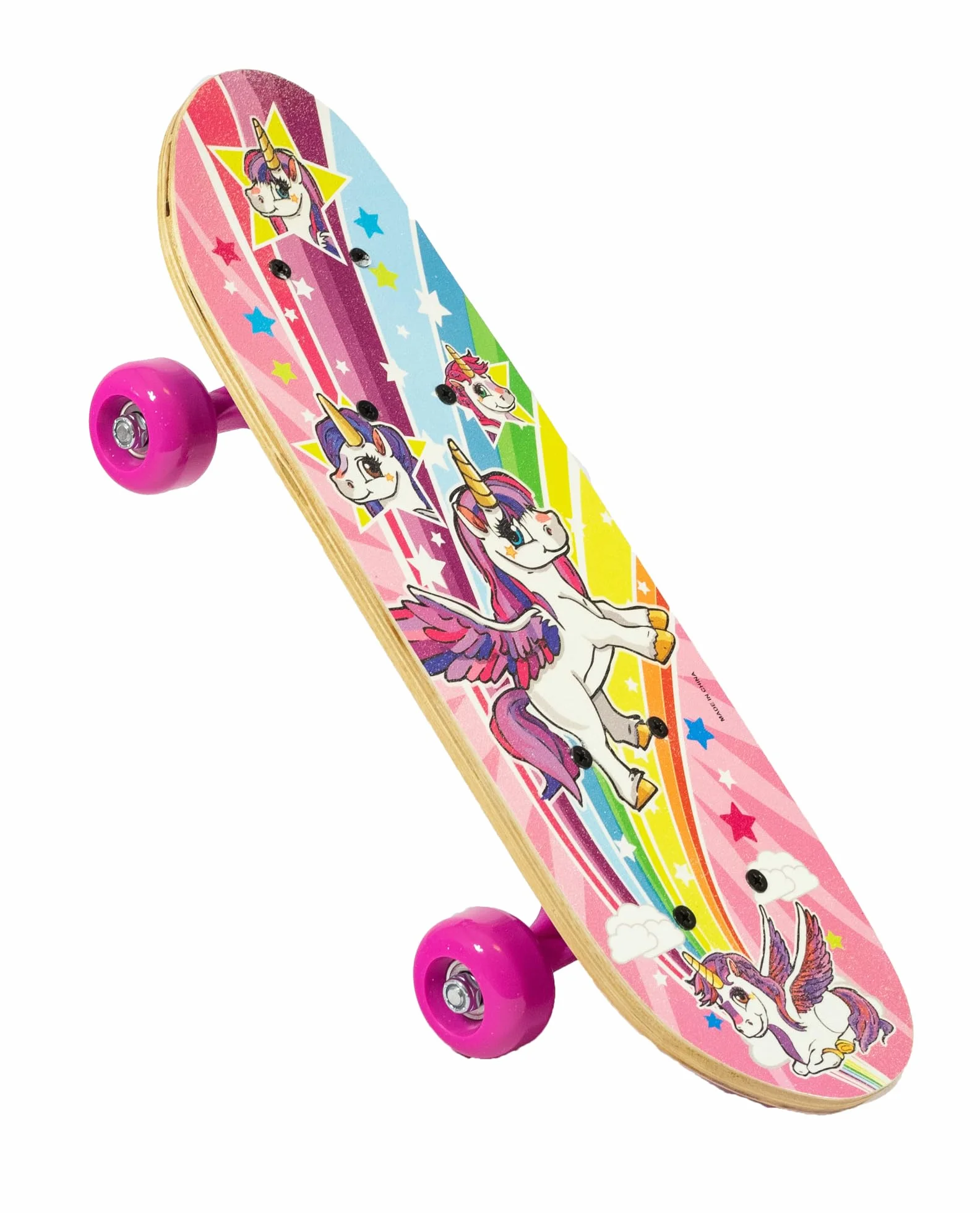 OZBOZZ Patineta de Unicornio, Cubierta de 17 Pulgadas, fabulosos gráficos de fantasía para un Paseo fantástico