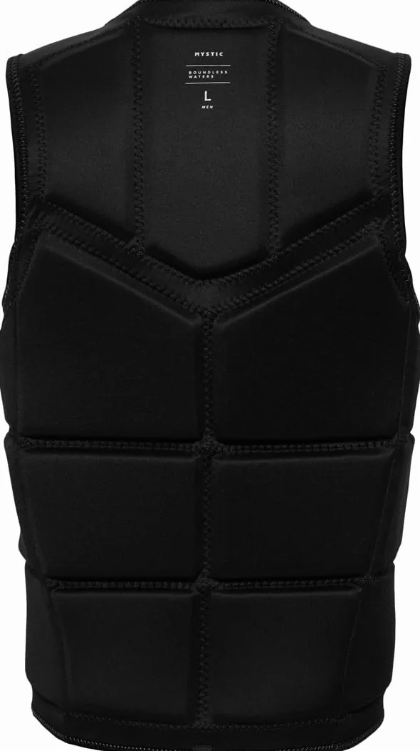 Mystic Mens Star Front Zip Wake Impact Vest 35005.240245 - Black