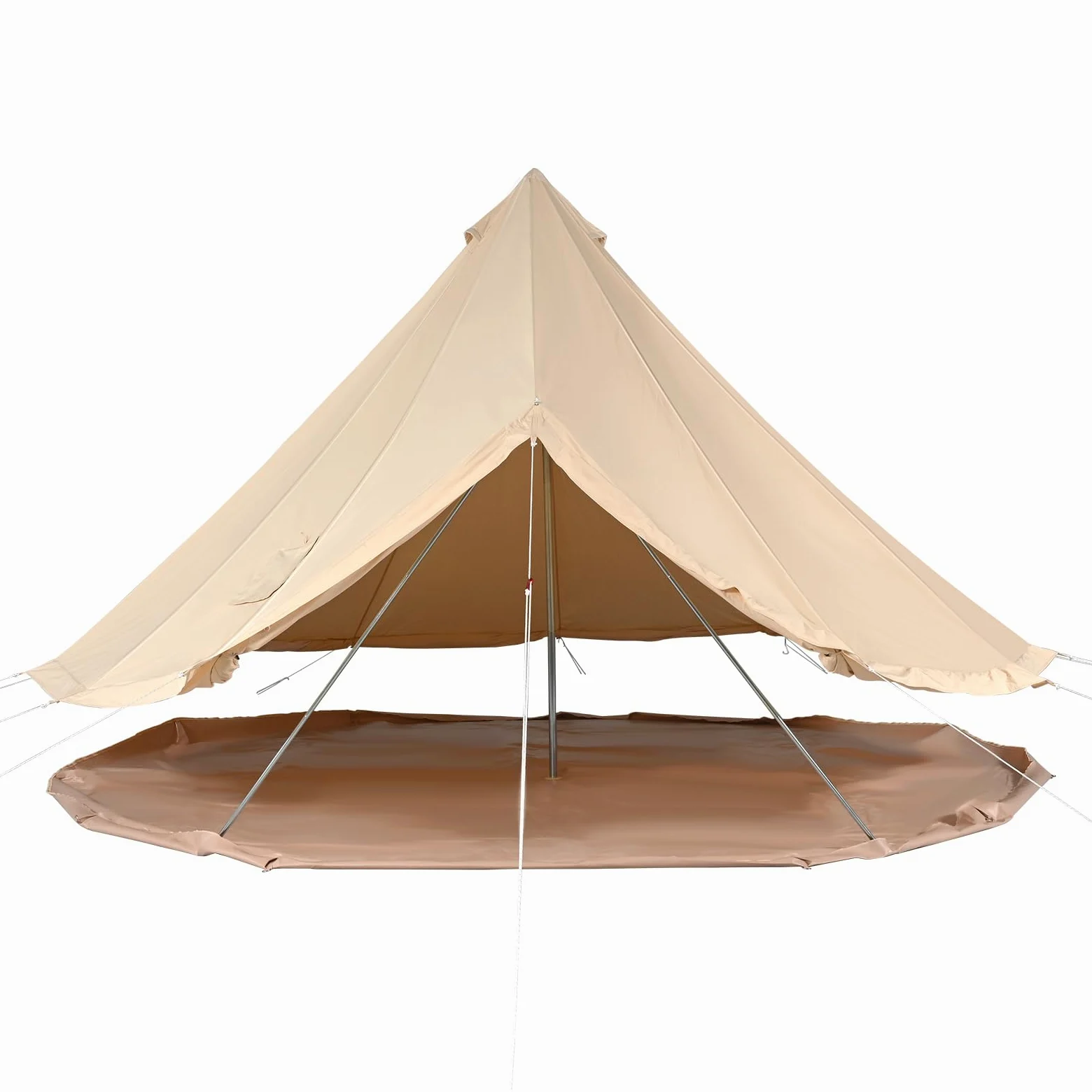 VEVOR Tienda de campaña de Lona para 4 Estaciones, Tienda de campaña de Lona para Acampar con Gato de Estufa, Tienda de campaña Transpirable con Capacidad para hastapersonas, Camping Familiar al