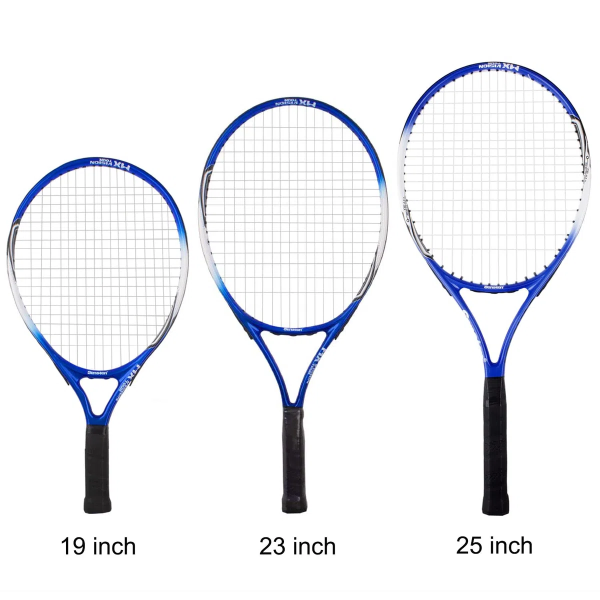 Senston Raqueta de Tenis 19/23/25,One-Piece-Desgin Raqueta Tenis, Incluido 1 Bolsa de Tenis / 1 Grip / 1 Amortiguadores