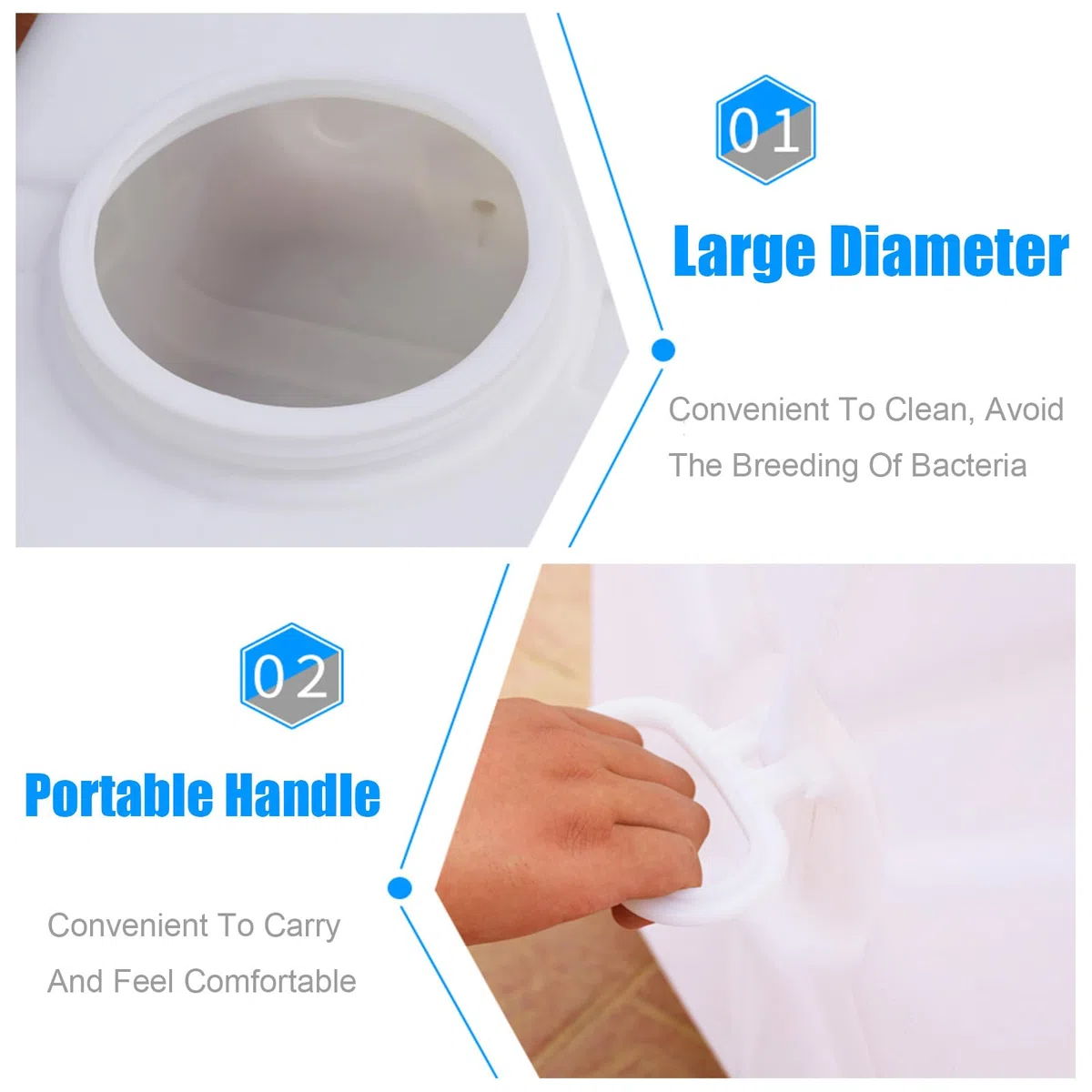Deposito Agua Camper 50L/80L/110L/200L Cubos De Plástico De Calidad Alimentaria con Grifo,Gran Capacidad Contenedores Tanques De Almacenamiento De Agua Domésticos Rectangular(Size:110L)