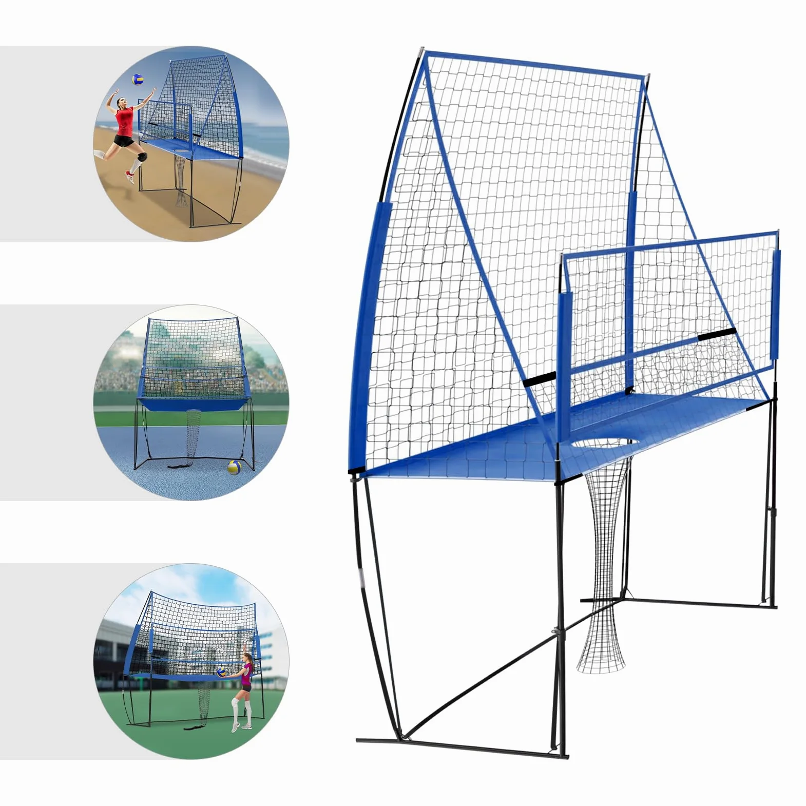 Red De Entrenamiento De Voleibol, Red De Práctica, Red De Equipamiento Profesional Ajustable, Para Jardín, Exterior, Interior, Piscina, Playa, Bádminton, Tenis