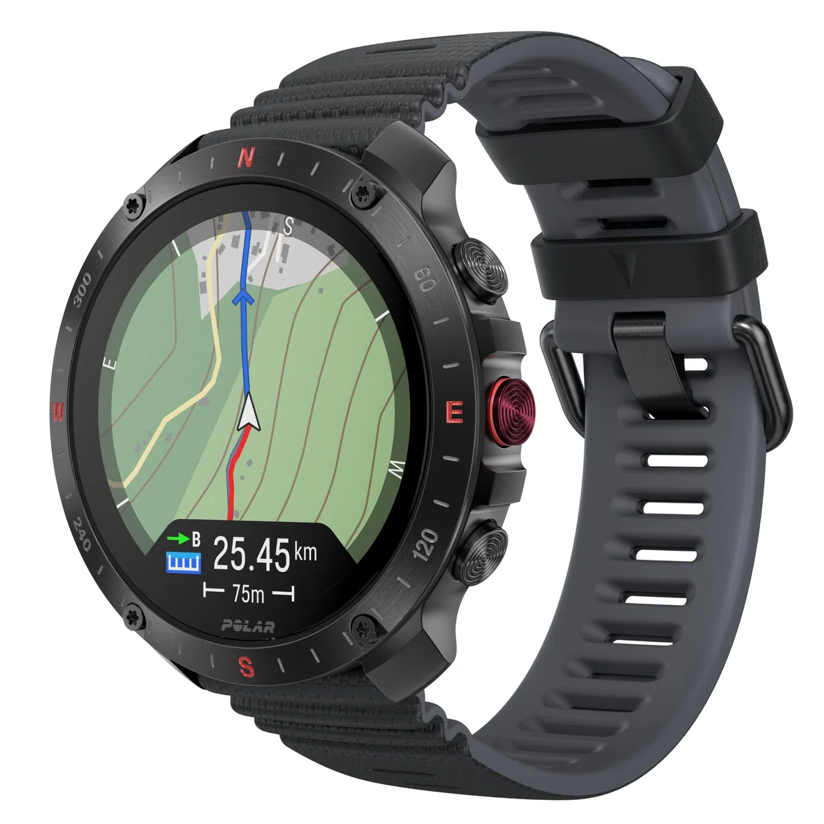 Polar Grit X2 Pro - Reloj Multideporte Robusto con GPS y Correa de Cuero Adicional, navegación Avanzada, Registro de Actividad, biosensores y monitoreo de FC