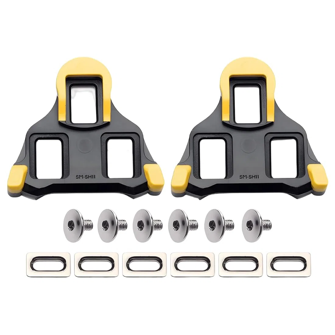 Calas Bicicleta Carretera, 1 par, Superficie Antideslizante - Ligero y fácil de transportar - Spinning Juego de Calas Look Carretera Calas, para Carreras de Bicicletas, Pedales Zapatillas de Ciclismo